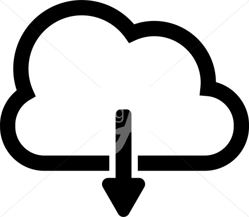 Download from cloud icon 001