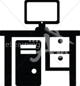 computer workstation icon 001