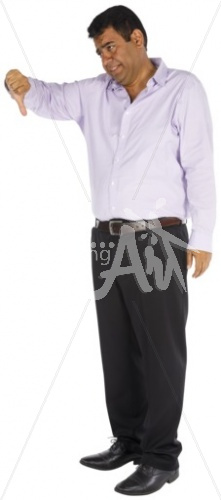 Raj thumbs-down in business casual