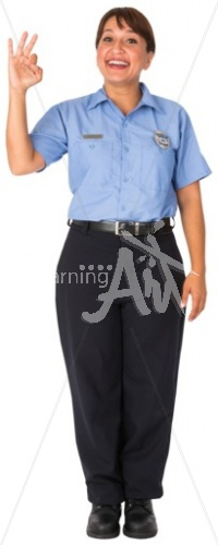 Cathy a-ok in EMT uniform