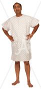 Omar smiling in patient gown