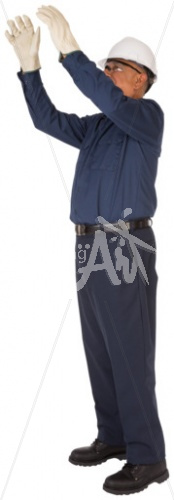 Karl inspection in long sleeve uniform