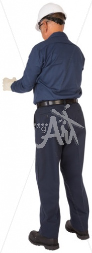 Karl inspection in long sleeve uniform