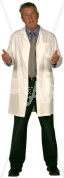 Bill talking in labcoat