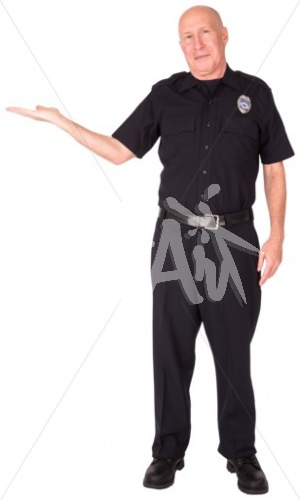 Ron presenting in EMT uniform