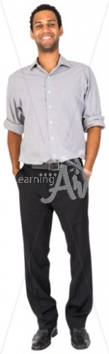 Marcus smiling in Business Casual