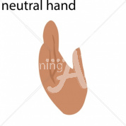 Neutral Hispanic ASL Hand Sign with Letter Neutral