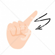 Z Caucasian ASL Hand Sign Z