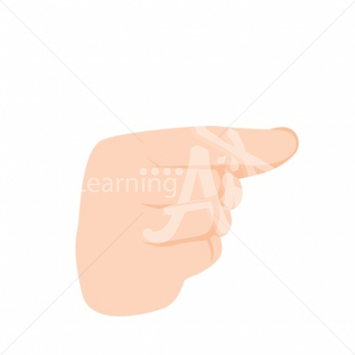 G Caucasian ASL Hand Sign G