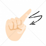 Z Asian ASL Hand Sign Z