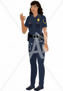 Luz  a-ok in police uniform