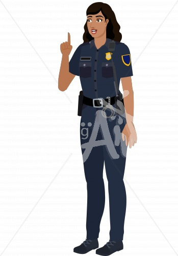 Luz thinking in police uniform