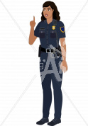 Luz thinking in police uniform