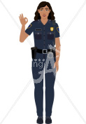 Luz a-ok in police uniform