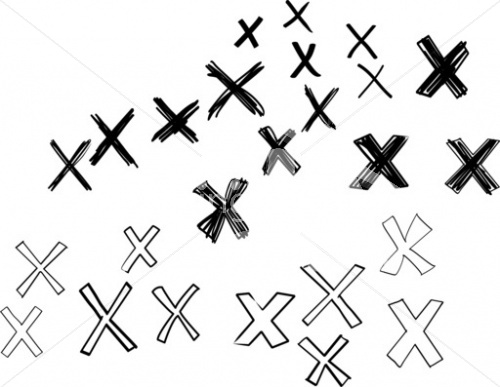 Xs Hand Drawn Shapes