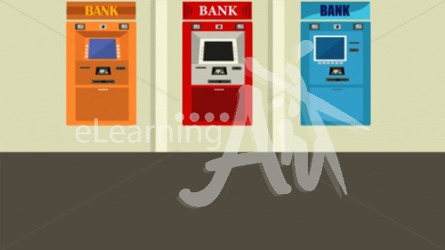ATM Kiosk Illustrated Background