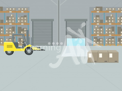 Warehouse Illustrated Background 4x3