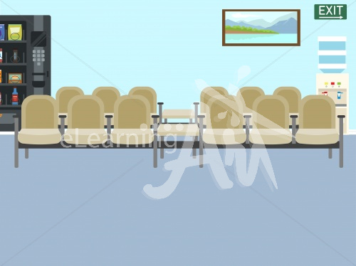 Waiting Room Illustrated Background