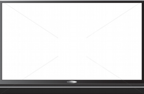 TV flatscreen no stand white screen