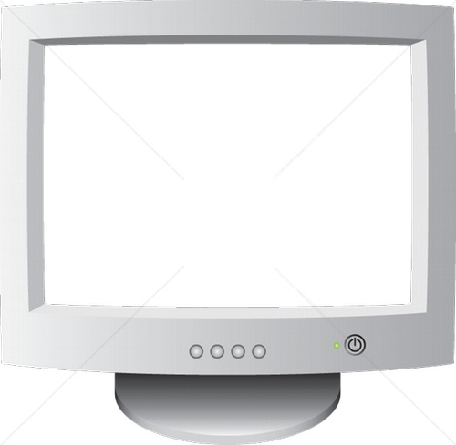 Old computer transparent screen