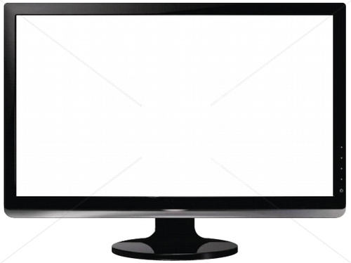 Computer monitor white screen