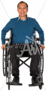 Christopher smiling in a wheelchair