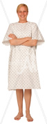Ashley smiling in patient gown