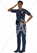 Taj frustrated in police uniform