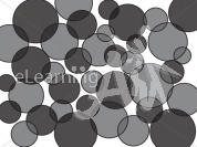 Grayscale circles pattern on transparency