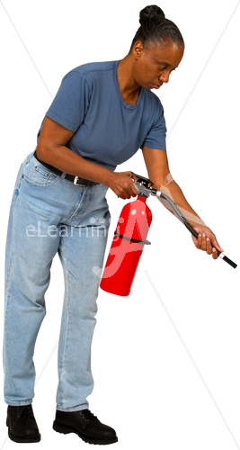 Sue using fire extinguisher Industrial Specialty Equipment